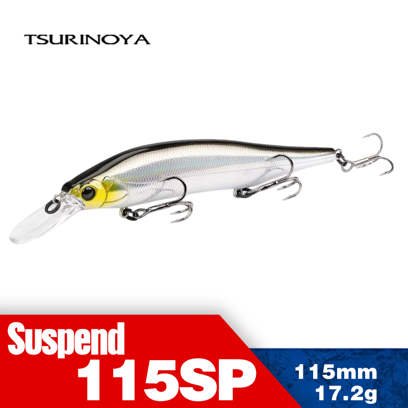 Fishing Lure Jerkbait - TSURINOYA 115mm 17.2g 서스펜딩 미노우 낚시