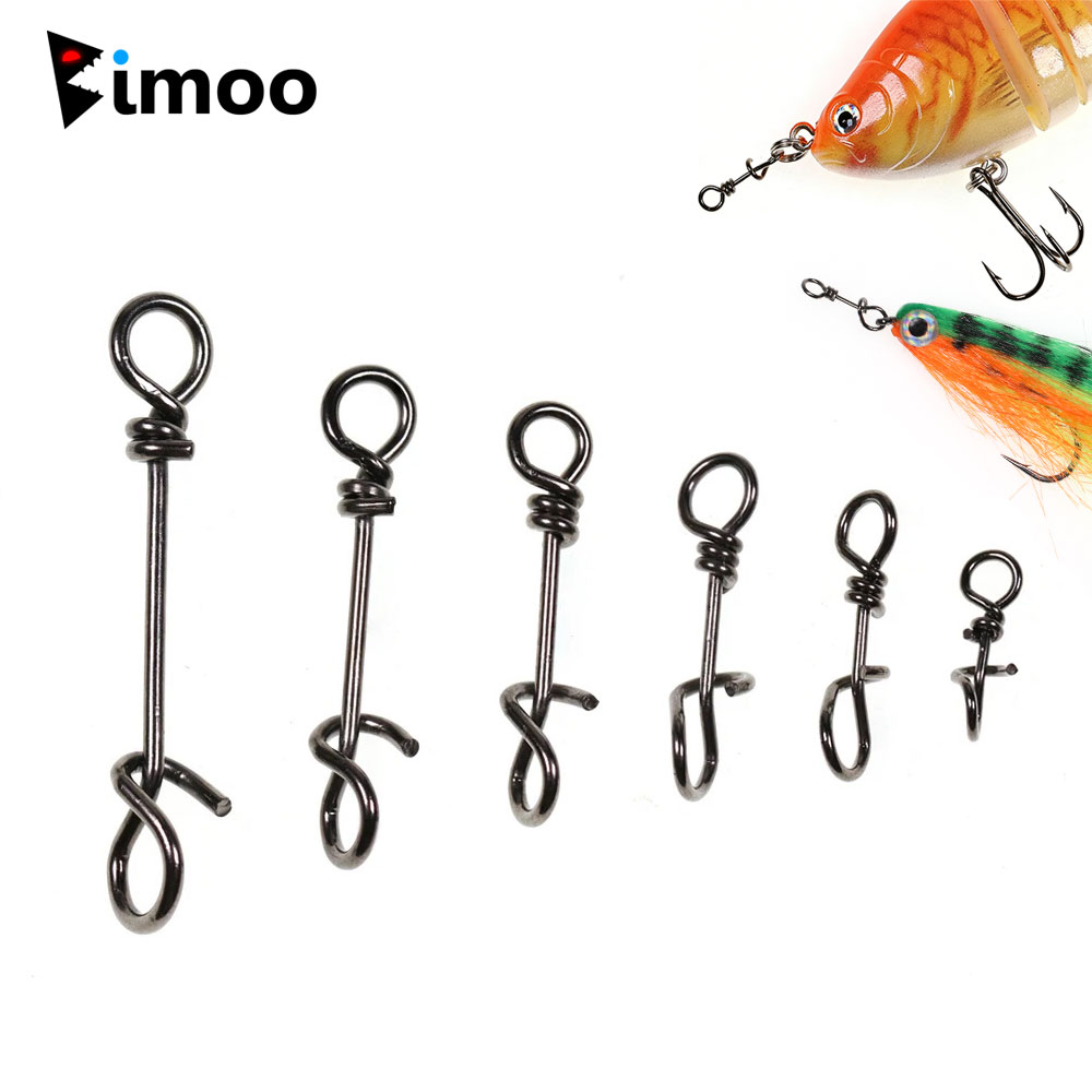 Fishing Lure Accessories - Bimoo 50pcs 스테인레스 스틸 퀵 락