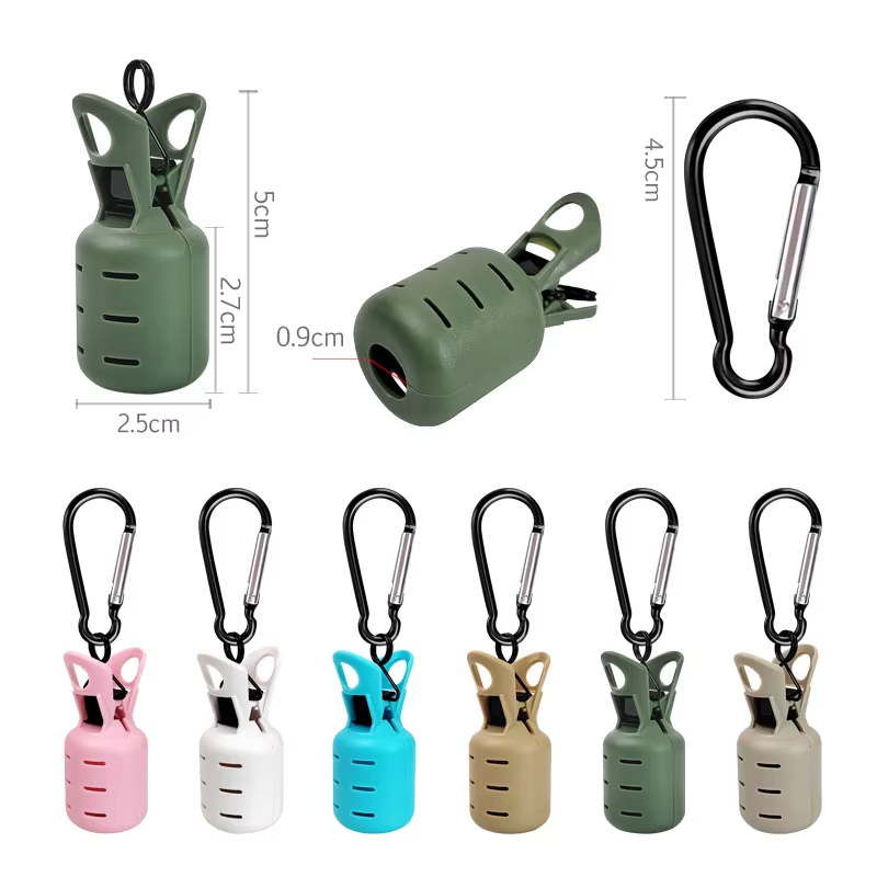 6개의 다채로운 오징어 지그 훅 캡 보호 키트(카라비너 - Fishing Lure Kit 리뷰 및 가격