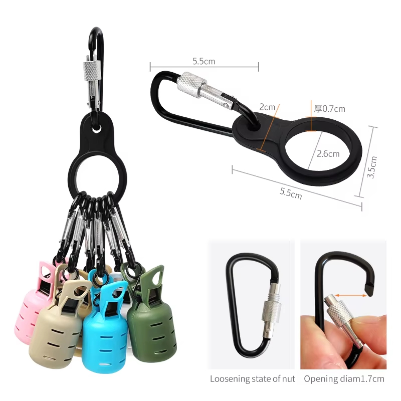 6개의 다채로운 오징어 지그 훅 캡 보호 키트(카라비너 - Fishing Lure Kit 리뷰 및 가격