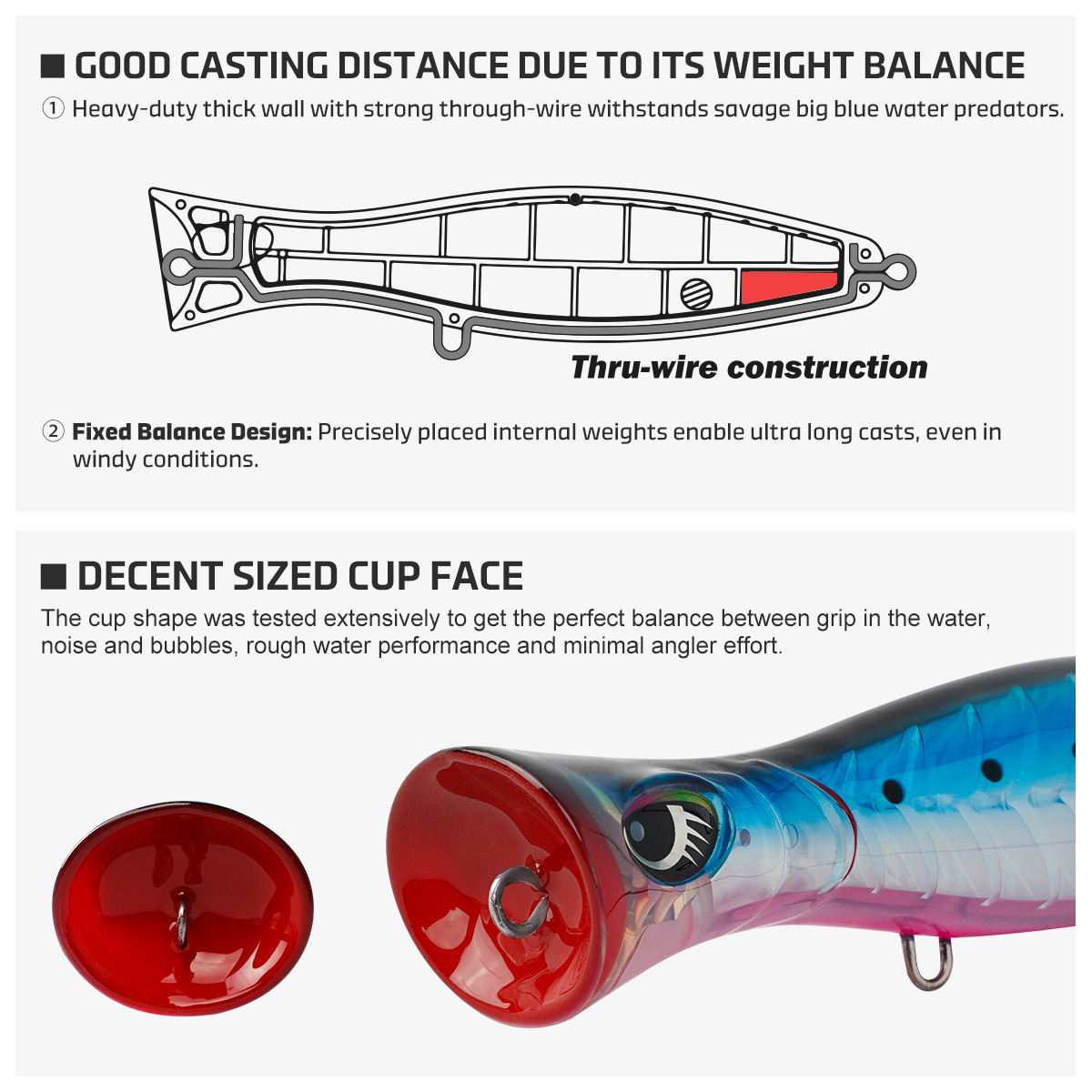 노이비 블루퍼+ 헤비 듀티 포퍼 140mm 60g± 1 - Fishing Lure Popper 리뷰 및 가격