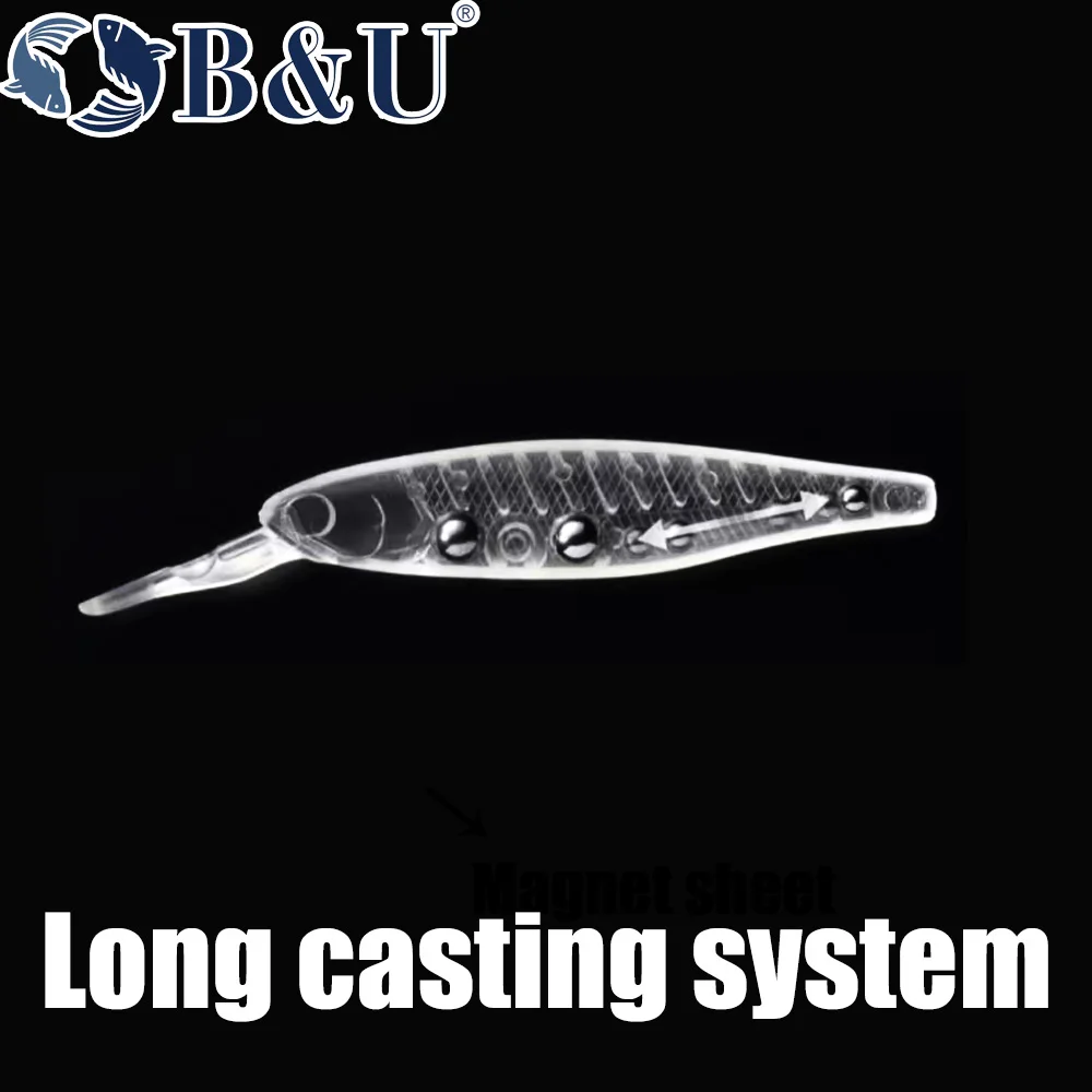 B & U 3D 프린팅 샤드, 미노우 서스펜션 인공 낚 - Fishing Lure Jerkbait 리뷰 및 가격