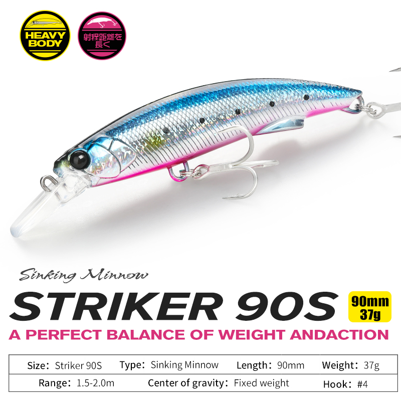 TSURINOYA 90S 헤비 미노우 싱킹 낚시 미끼  - Fishing Lure Buzzbait 리뷰 및 가격