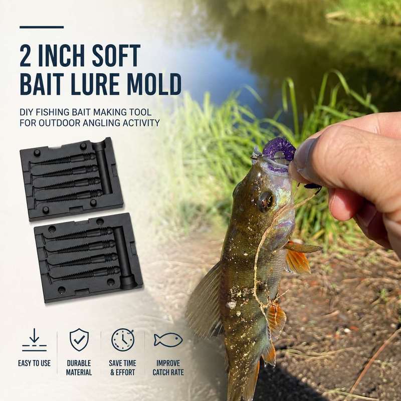 2인치 소프트 베이트 루어 몰드 DIY 낚시 미끼 제작 - Fishing Lure Kit 리뷰 및 가격