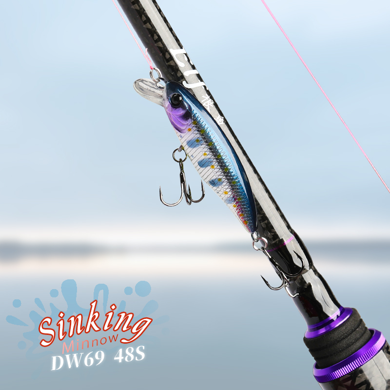 TSURINOYA 낚시 미끼 DW69 싱킹 미노우 하드 - Fishing Lure Jerkbait 리뷰 및 가격